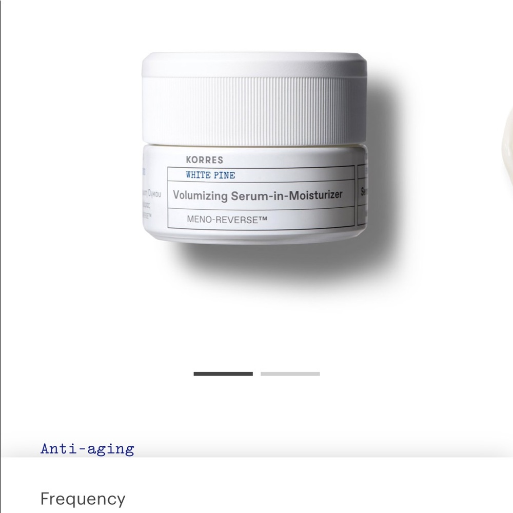 Korres Anti-aging
White Pine Meno-Reverse™ Volumizing Serum-In-Moisturizer